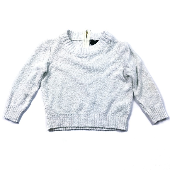 H & M ~ Cropped Sweater ~ 1/3 zippered back - Picture 2 of 6